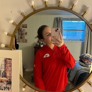 Chiefs large quarter zip. Size large. Under armour